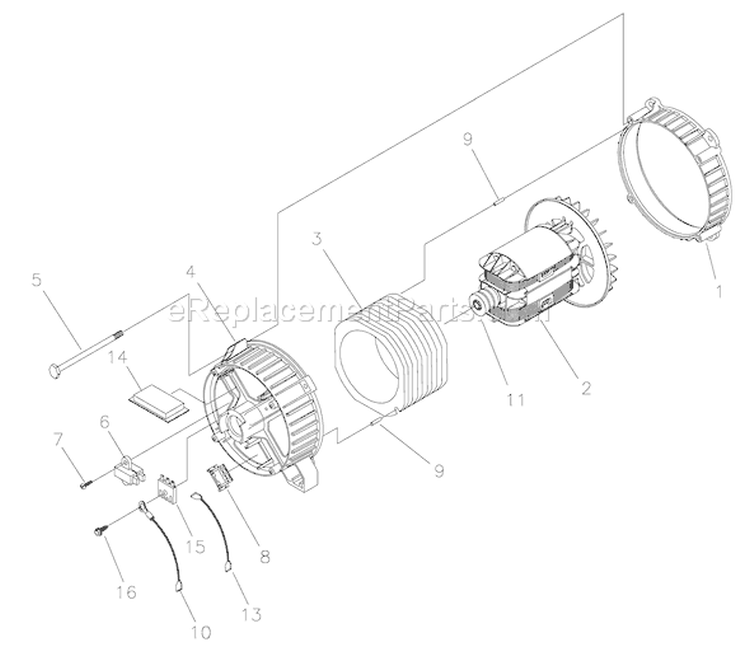 Page A Diagram and Parts List for 030340-0  Briggs and Stratton Generator